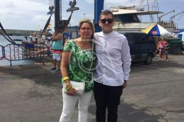 Procesión terrestre-marítimo de la Virgen del Carmen por la bahía de Melenara (Foto TA)